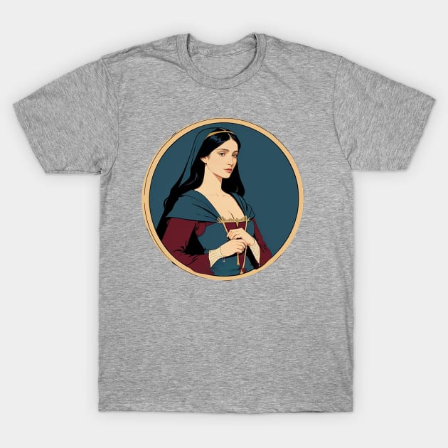 Noble Woman From The Renaissance Era T-Shirt by CursedContent